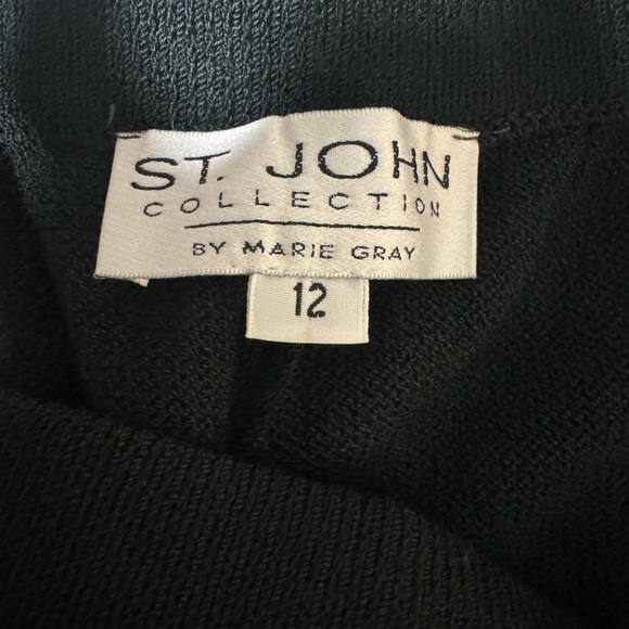 St John Collection by Marie Gray Elastic Waist Knit Pants Size 12 - Picture 6 of 6